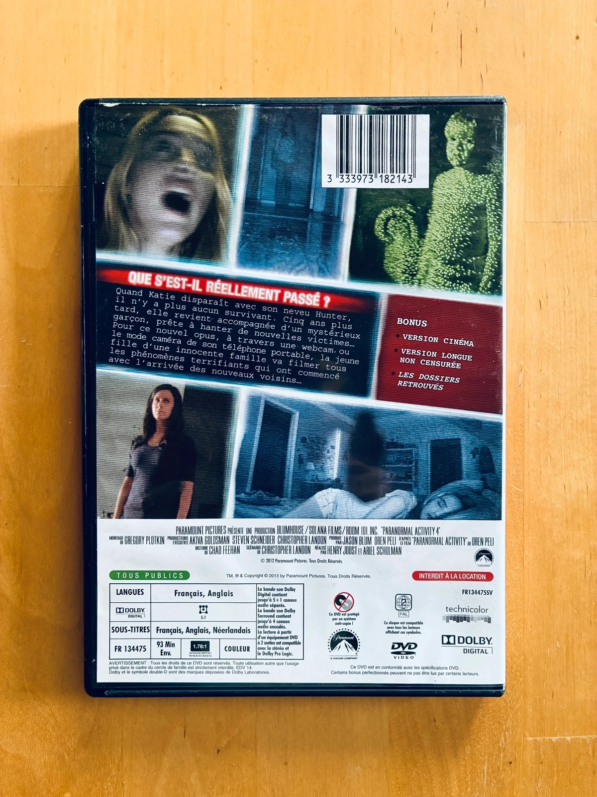 DVD Paranormal Activity 4. – photo 3